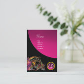 Carte De Visite DRAGO GEM STONE MONOGRAM AAMÉthyste rose noire (Debout devant)