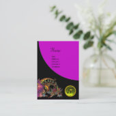 Carte De Visite DRAGO GEM STONE MONOGRAMME noir violet violet topa (Debout devant)