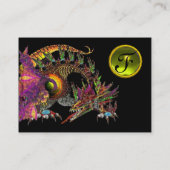 Carte De Visite DRAGO GEM STONE MONOGRAMME noir violet violet topa (Dos)