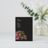 Carte De Visite DRAGO, Monogramme, violet noir (Debout devant)