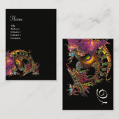 Carte De Visite DRAGO, Monogramme, violet noir (Devant / Derrière)