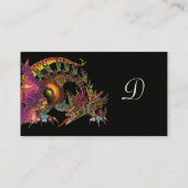 Carte De Visite DRAGO Monogramme, violet noir (Dos)