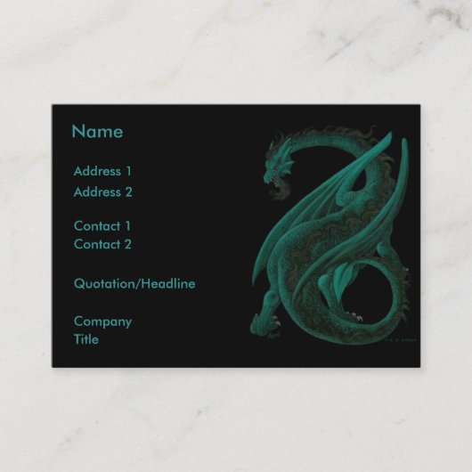Carte De Visite Dragon (Devant)
