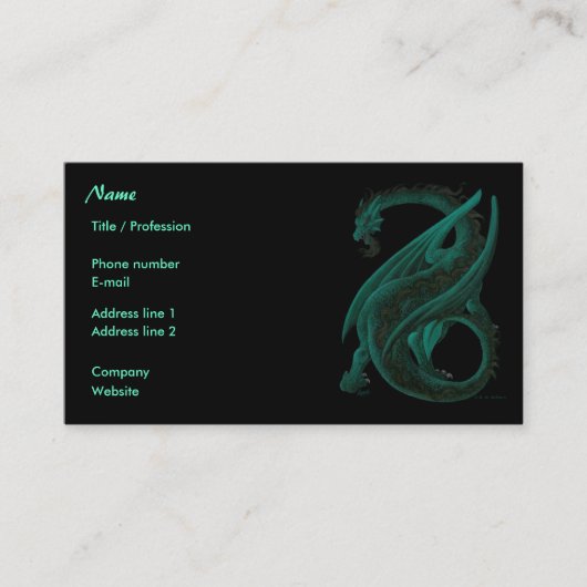 Carte De Visite Dragon (Devant)