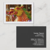 Carte De Visite Dragon à manches (frontière) (Devant / Derrière)