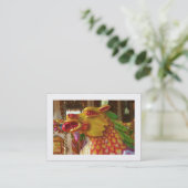 Carte De Visite Dragon à manches (frontière) (Debout devant)