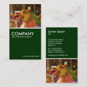 Carte De Visite Dragon à manches - Vert foncé (Devant / Derrière)