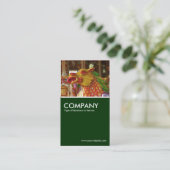 Carte De Visite Dragon à manches - Vert foncé (Debout devant)