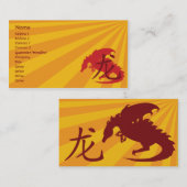 Carte De Visite Dragon - affaires (Devant / Derrière)