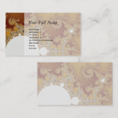 Carte De Visite Dragon blanc - Art fractal (Devant / Derrière)