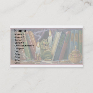 Carte De Visite Dragon de biscuit