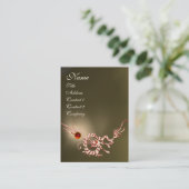 Carte De Visite DRAGON DE MER 2 AGATE MONOGRAM gris rouge (Debout devant)