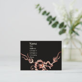 Carte De Visite DRAGON DE MER 2.noir et blanc rouge (Debout devant)