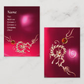 Carte De Visite DRAGON DE MER 2 RUBY MONOGRAS bleu blanc rouge ros (Devant / Derrière)