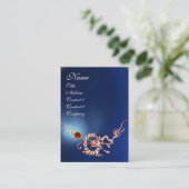 Carte De Visite DRAGON DE MER 2 SAPPHIRE MONOGRAMME bleu blanc rou (Debout devant)