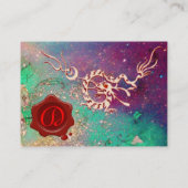 Carte De Visite DRAGON DE MER ROUGE SEAU, Salon de beauté, Spa de (Dos)