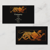 Carte De Visite Dragon de papier (Devant / Derrière)