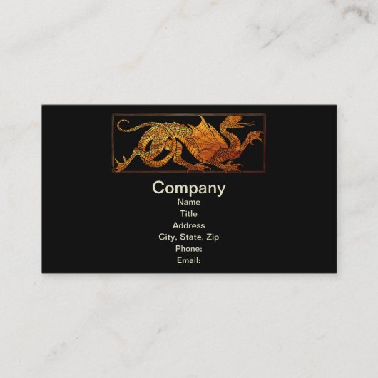 Carte De Visite Dragon de papier (Devant)