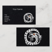 CARTE DE VISITE DRAGON DE SERPINE BLANCHE, GEMME DE ROUGE EN PIERR (Devant / Derrière)