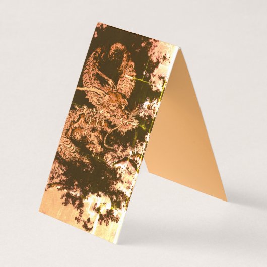 Carte De Visite Dragon d'encre antique légendaire (Devant)