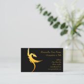 Carte De Visite Dragon d'or du Imaginaire (Debout devant)