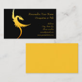 Carte De Visite Dragon d'or du Imaginaire (Devant / Derrière)