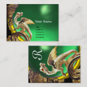 CARTE DE VISITE DRAGON D'OR JADE VERT (Devant / Derrière)