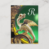 CARTE DE VISITE DRAGON D'OR JADE VERT (Dos)