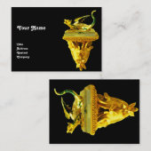 Carte De Visite DRAGON D'OR, vert noir jaune (Devant / Derrière)