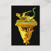 Carte De Visite DRAGON D'OR, vert noir jaune (Dos)