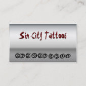 Carte De Visite Dragon en métal (Dos)