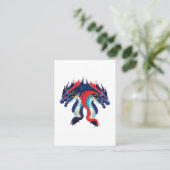 Carte De Visite Dragon Imaginaire Art Dragon (Debout devant)