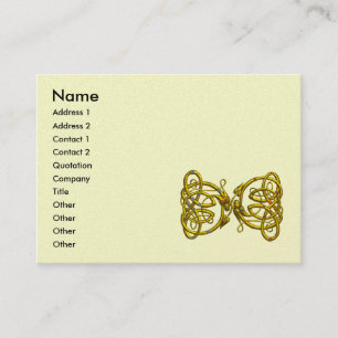 Carte De Visite DRAGON LOVE, papier métallique platine