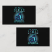 Carte De Visite Dragon Mes Compétences De Gens Sont Juste Bien Mon (Devant / Derrière)