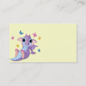 Carte De Visite Dragon mignon de bébé (Dos)