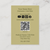 Carte de visite Dragon Podcasting (Dos)