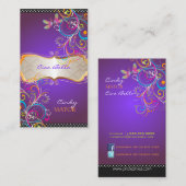 Carte De Visite Dragonflies de PixDezines/Royal Purple (Devant / Derrière)