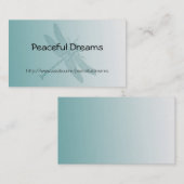 Carte De Visite Dragonfly Aqua (Devant / Derrière)