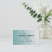 Carte De Visite Dragonfly Aqua (Debout devant)