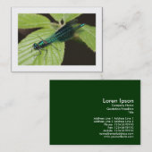 Carte De Visite Dragonfly (Bordé) (Devant / Derrière)