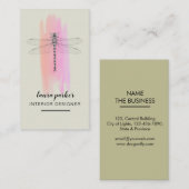 Carte De Visite Dragonfly Creative Designer Nature Consultancy (Devant / Derrière)
