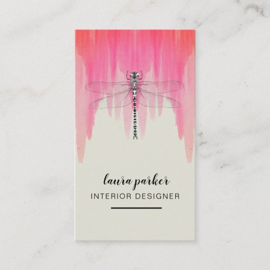 Carte De Visite Dragonfly Creative Designer Nature Consultants (Devant)