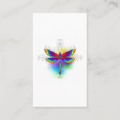Carte De Visite Dragonfly en arc-en-ciel (Devant)