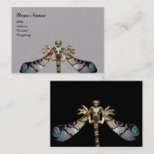 Carte De Visite DRAGONFLY FEMME IMAGINAIRE JEWEL gris blanc (Devant / Derrière)