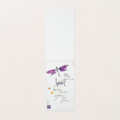Carte De Visite Dragonfly Follow Your Heart Bookmark (Intérieur déplié)