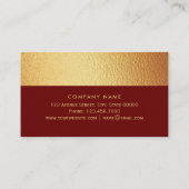 Carte De Visite Dragonfly Gold Foil - (Dos)
