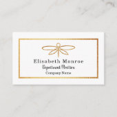 Carte De Visite Dragonfly Gold Foil - (Devant)