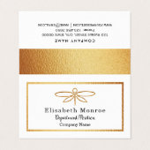 Carte De Visite Dragonfly Gold Foil - Double Loyauté (Extérieur déplié)