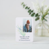 Carte De Visite Dragonfly Memorial Keepsaké (Debout devant)
