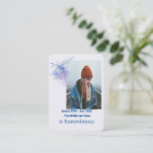 Carte De Visite Dragonfly Memorial Keepsaké (Debout devant)